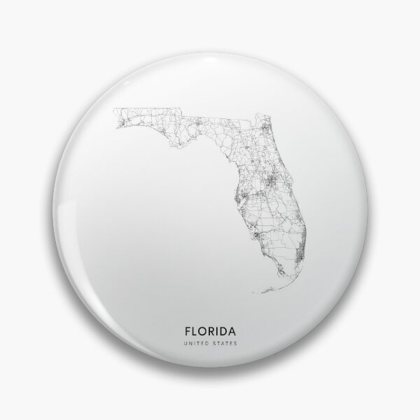 Item preview, Florida State Map 2 Art Print by LandSartprints designed and sold by LandSartprints.