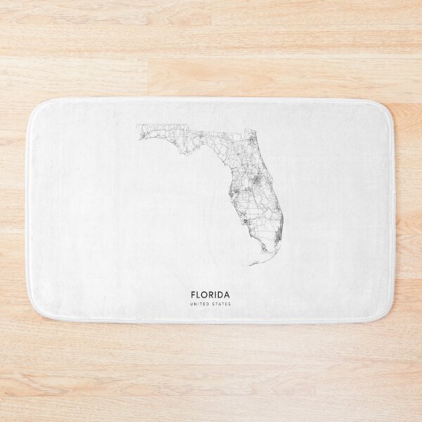 Item preview, Florida State Map 2 Art Print by LandSartprints designed and sold by LandSartprints.