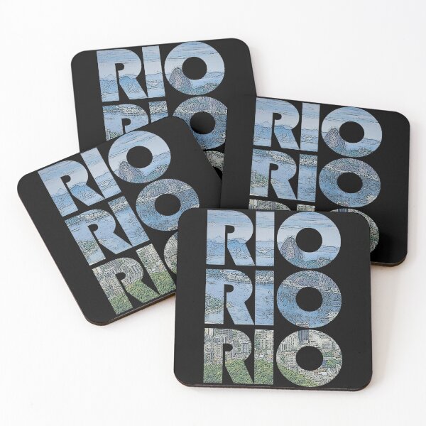 Item preview, Rio de Janeiro, Brasil/Brazil RIO Cityscape Repeating Pattern designed and sold by CrabbyLobster.