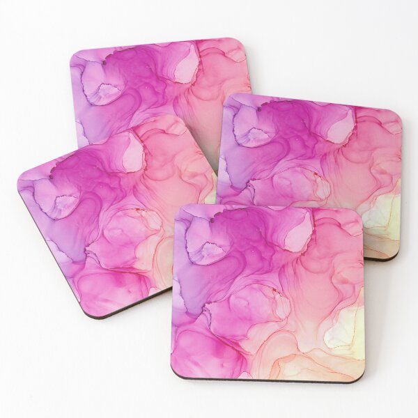 Item preview, Pink, Purple, Orange Abstract 127 Alcohol Ink Painting by Herzart  designed and sold by herzart.