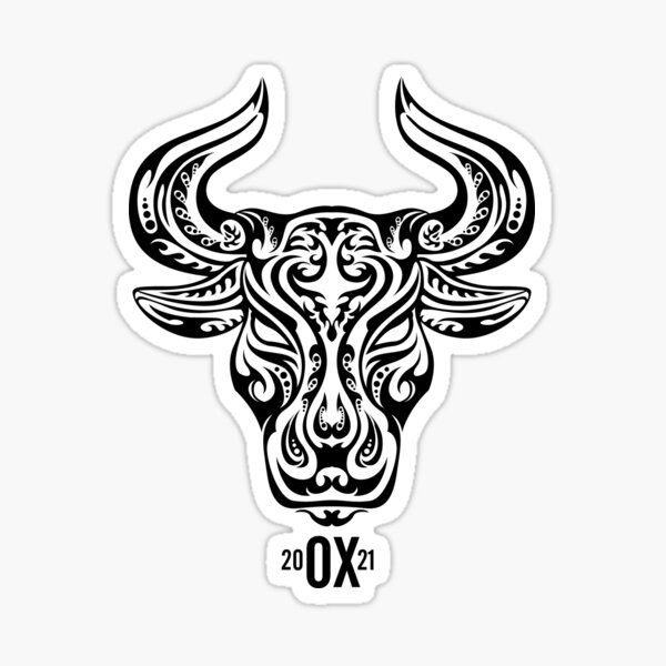 Realism Ox With Devil Horns And Halo And Dragon Tattoo Idea  BlackInk