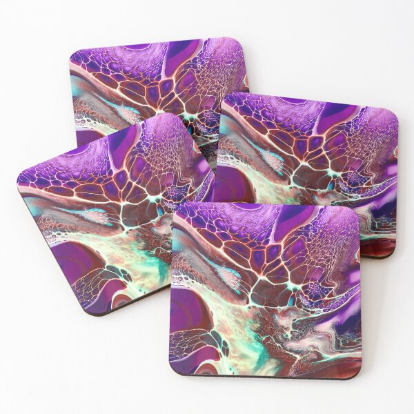 Item preview, Galaxy with Aqua Fluid Pour Art designed and sold by Rachel Pile.