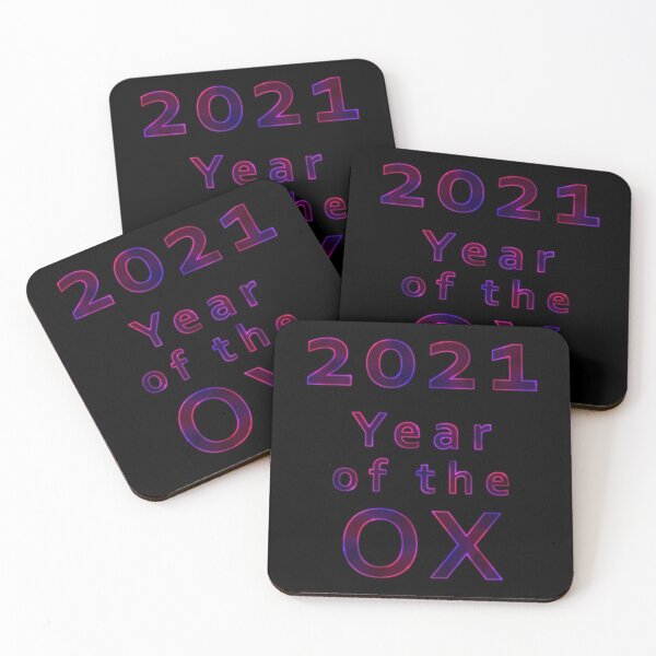 Item preview, 2021 Year of the Ox - Neon - Text Only designed and sold by KLP-Magick.