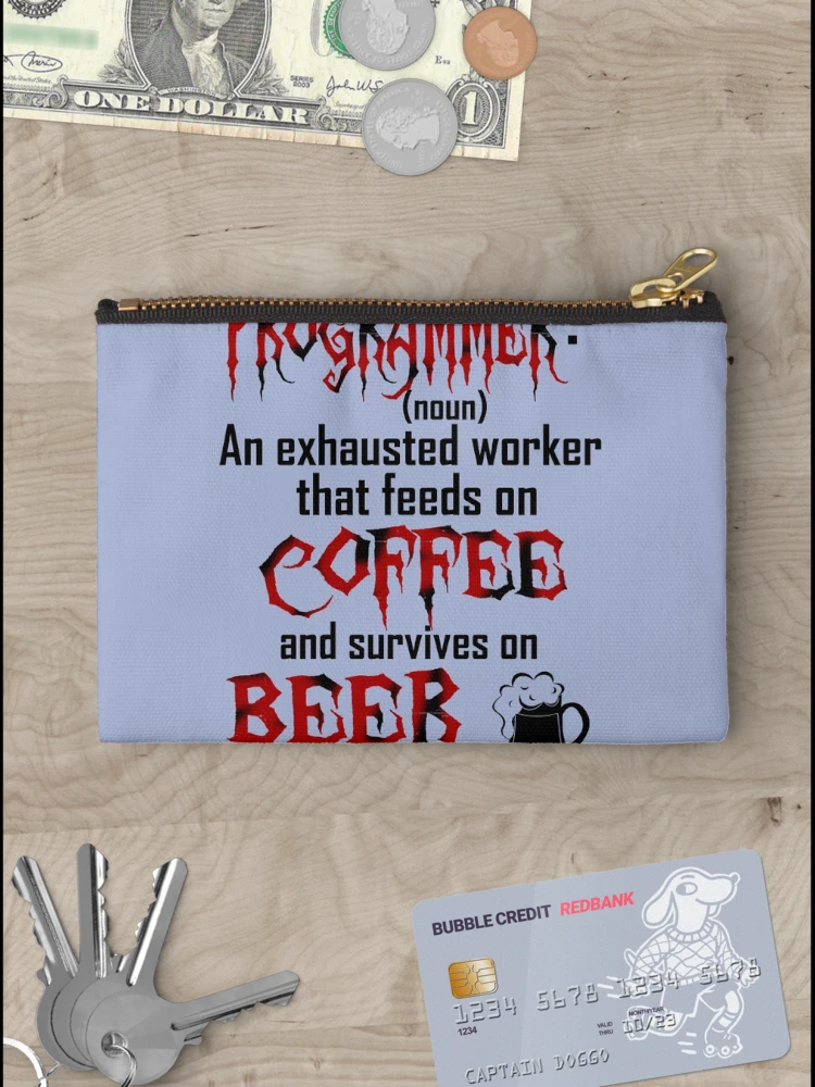 Thumbnail 3 of 4, Zipper Pouch, Programmer. designed and sold by brzt.