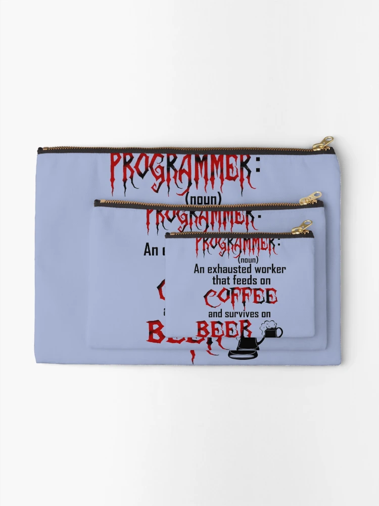 Thumbnail 2 of 4, Zipper Pouch, Programmer. designed and sold by brzt.
