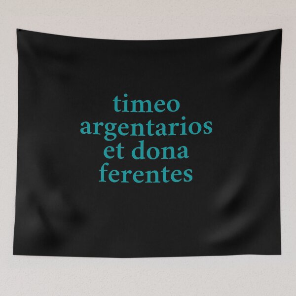 Item preview, Timeo argentarios et dona ferentes (I fear bankers even when they bear gifts) NOT from the Aeneid designed and sold by Krafty  Arts Studio.