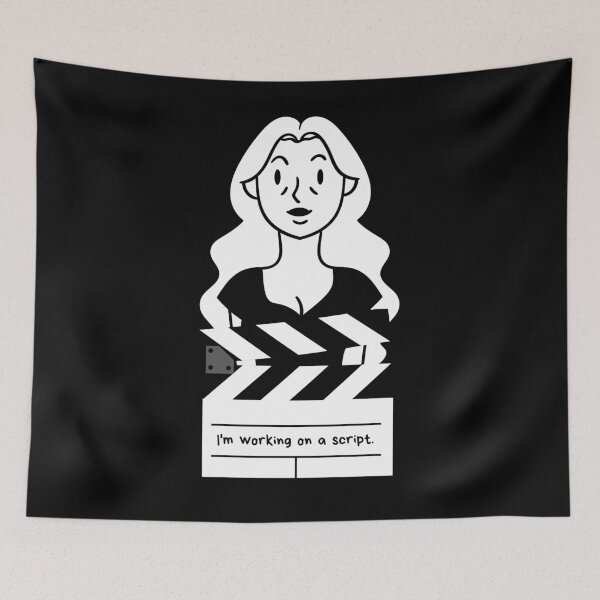 Item preview, Girl and clapperboard designed and sold by Magole Art.