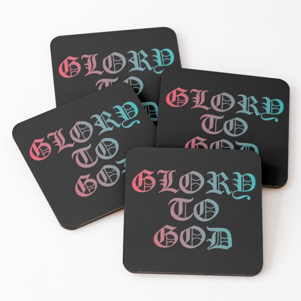 Item preview, Glory To God Old English font red blue designed and sold by everything4eva.