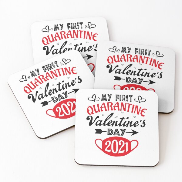 Item preview, My First Pandemic Quarantine Valentines Day funny gift for women men boys girls kids designed and sold by LYSandCo.