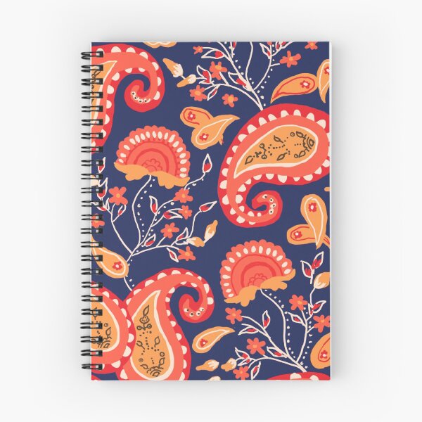 Item preview, Orange and Blue Paisley designed and sold by astrobiologist.