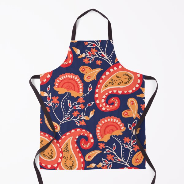 Item preview, Orange and Blue Paisley designed and sold by astrobiologist.