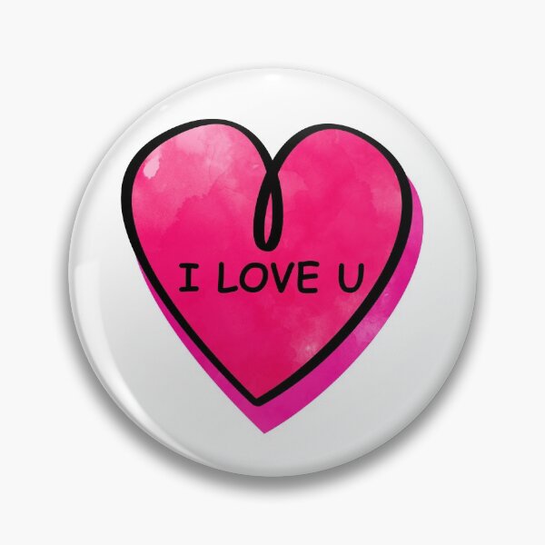 Item preview, Valentines Day Candy Heart I love U Pink Color designed and sold by MisPuHoney.