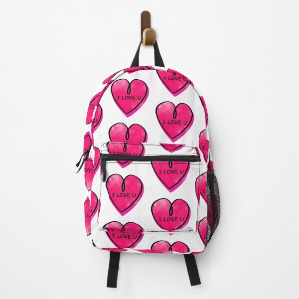 Item preview, Valentines Day Candy Heart I love U Pink Color designed and sold by MisPuHoney.
