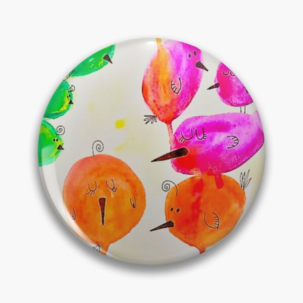 Item preview, Birds to sleep in phosphorescent colors designed and sold by flormaillo.