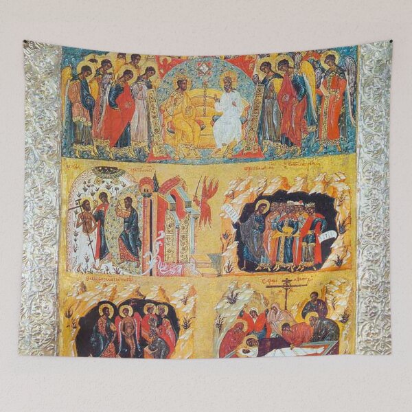 Item preview,  A five-part Russian Orthodox icon depicting the Easter story designed and sold by The Great  Art.