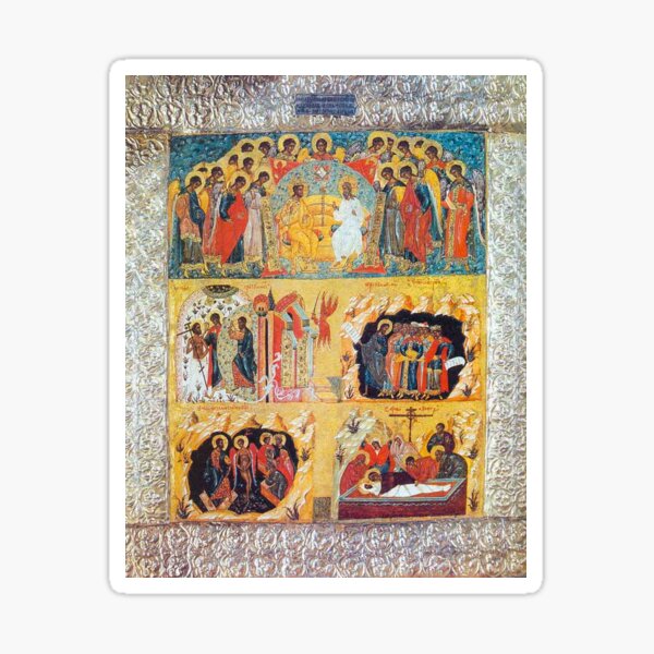 Item preview,  A five-part Russian Orthodox icon depicting the Easter story designed and sold by The Great  Art.