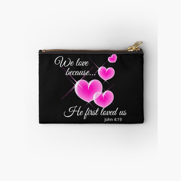 Item preview, We love because he first loved us, bible verses, christian art, funny christian design, christian gifts, designed and sold by prteacool.