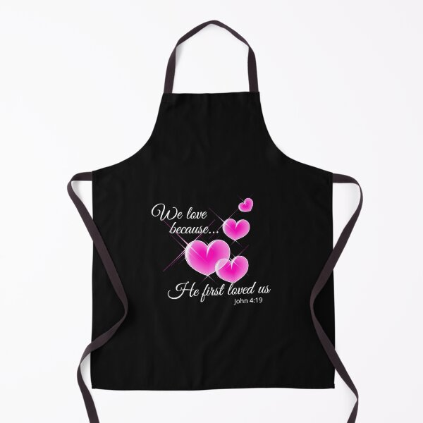 Item preview, We love because he first loved us, bible verses, christian art, funny christian design, christian gifts, designed and sold by prteacool.