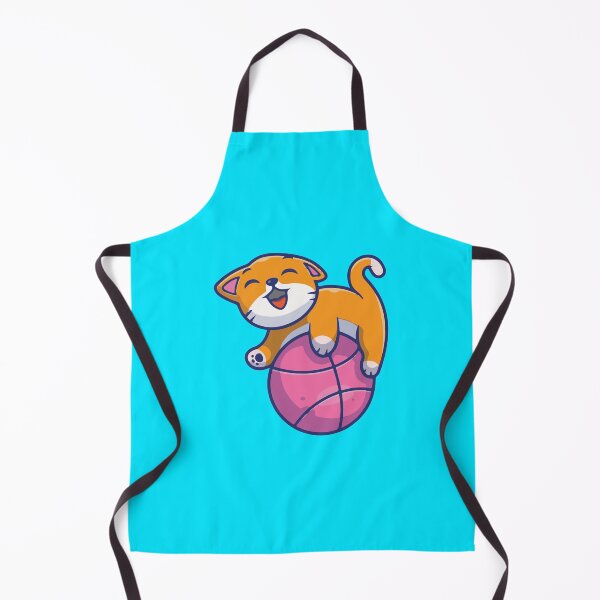 Item preview, Cute Cat Playing With BASKETBALL designed and sold by Cutefy.