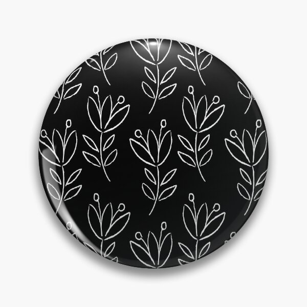 Artikelvorschau, Schwarz-Weiß-minimalistisches Blumenmuster entworfen und verkauft von byallieforyou.