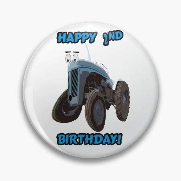Item preview, Happy 2nd Birthday Tractor design designed and sold by SEADOGPRINTS.