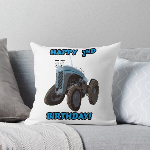 Item preview, Happy 2nd Birthday Tractor design designed and sold by SEADOGPRINTS.