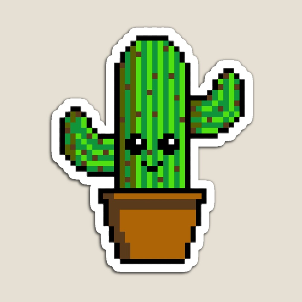 Free: Cute Soft Kawaii Tumblr Pastel Pixelart Pixel Cactus - Cute