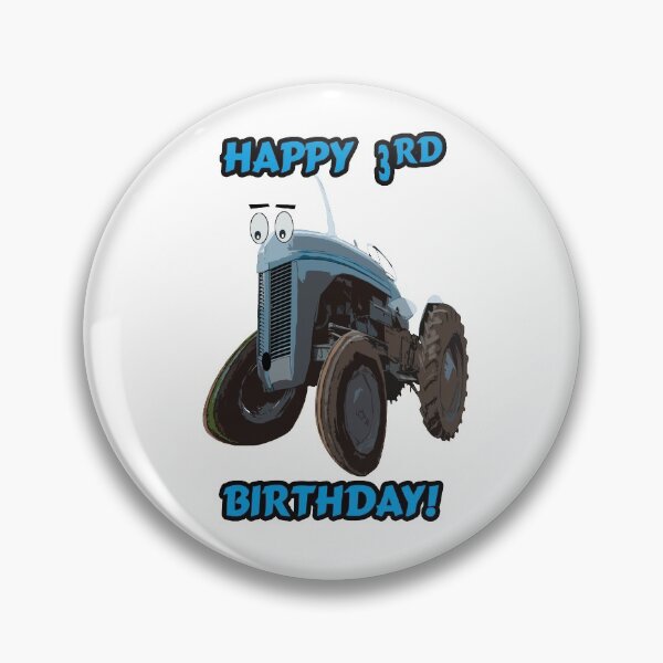 Item preview, Happy 3rd Birthday Tractor design designed and sold by SEADOGPRINTS.
