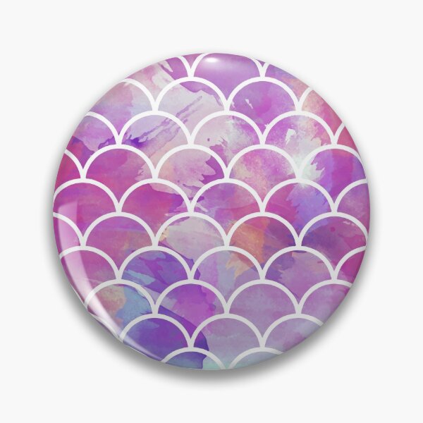 Item preview, Watercolor Background Mermaid Scales designed and sold by della95.