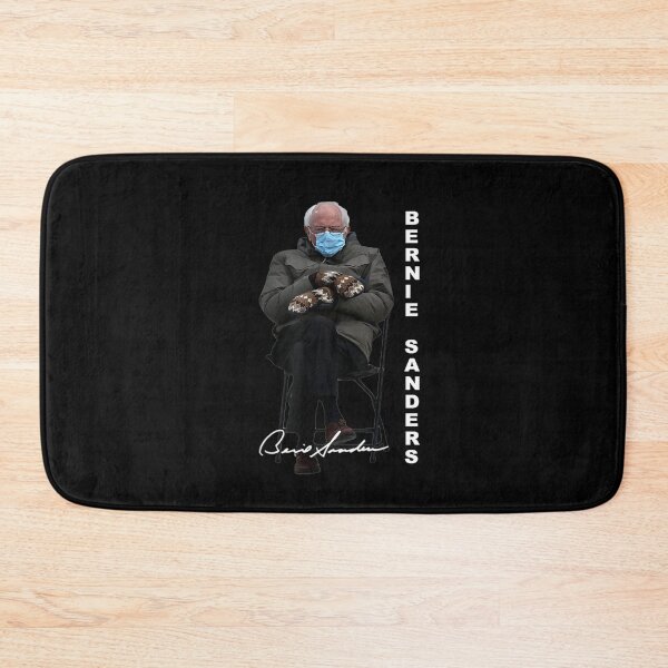 Item preview, Bernie Sanders signature Sitting Inauguration Meme Mittens designed and sold by OdonnellConrad.