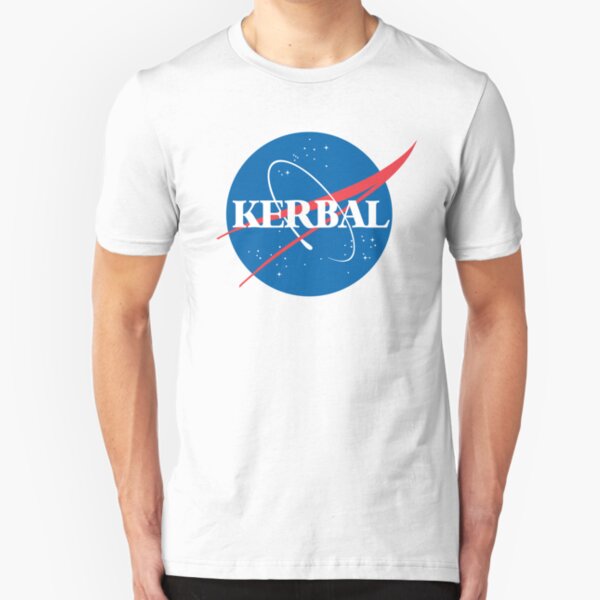 Kerbal Space Program NASA logo (large) Slim Fit T-Shirt