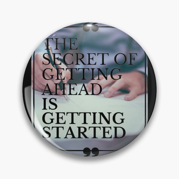 Item preview, The Secret of Getting Ahead is Getting Started | Quote Background designed and sold by Gavinstar.