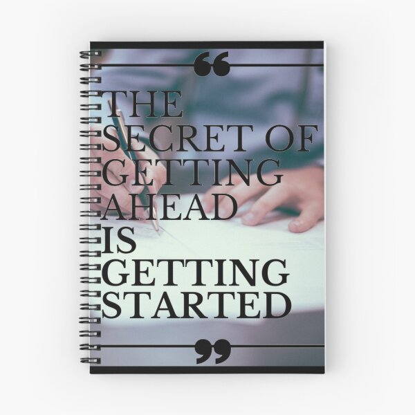 Item preview, The Secret of Getting Ahead is Getting Started | Quote Background designed and sold by Gavinstar.