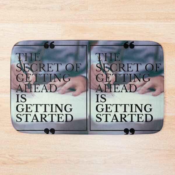 Item preview, The Secret of Getting Ahead is Getting Started | Quote Background designed and sold by Gavinstar.