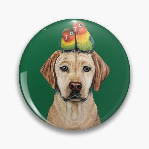 Item preview, Labradorable Lovebirds designed and sold by GardenPartyArt.