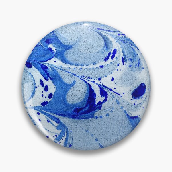 Item preview, Blue marbled paper texture ink artwork designed and sold by soupstock.