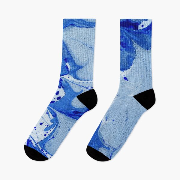 Item preview, Blue marbled paper texture ink artwork designed and sold by soupstock.