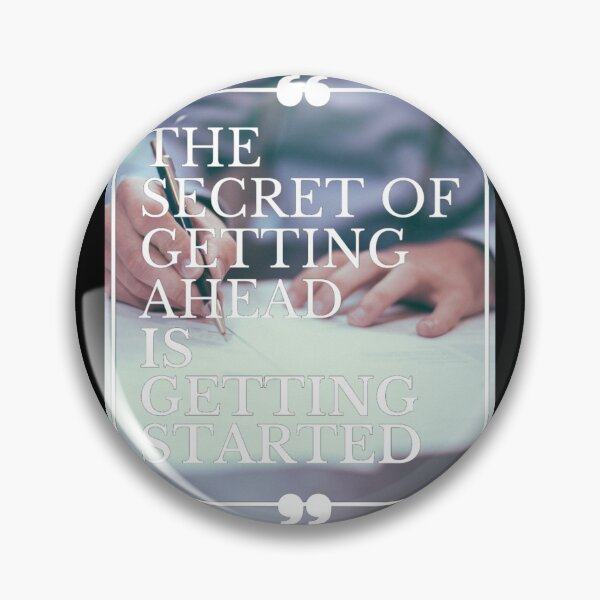 Item preview, The Secret of Getting Ahead is Getting Started | Quote Background designed and sold by Gavinstar.