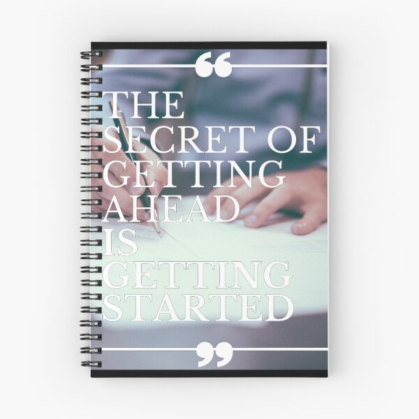 Item preview, The Secret of Getting Ahead is Getting Started | Quote Background designed and sold by Gavinstar.