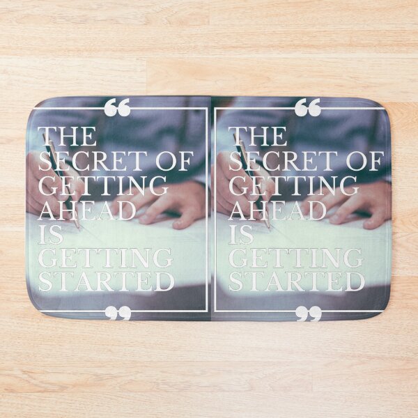 Item preview, The Secret of Getting Ahead is Getting Started | Quote Background designed and sold by Gavinstar.