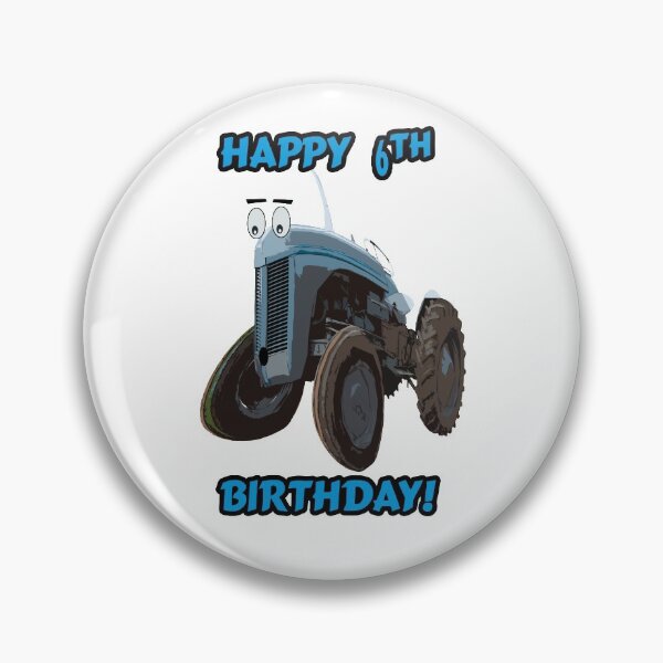 Item preview, Happy 6th Birthday Tractor design designed and sold by SEADOGPRINTS.