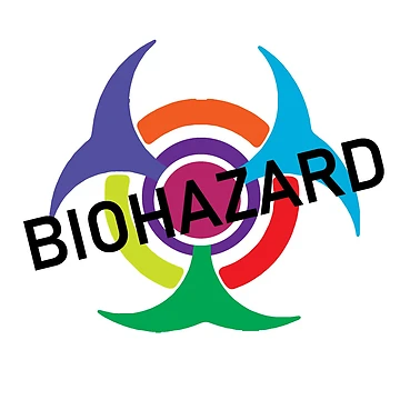 Artwork thumbnail, Biohazard Multi-Color Image, Lab Humor, Medical Humor  by TroveLogic