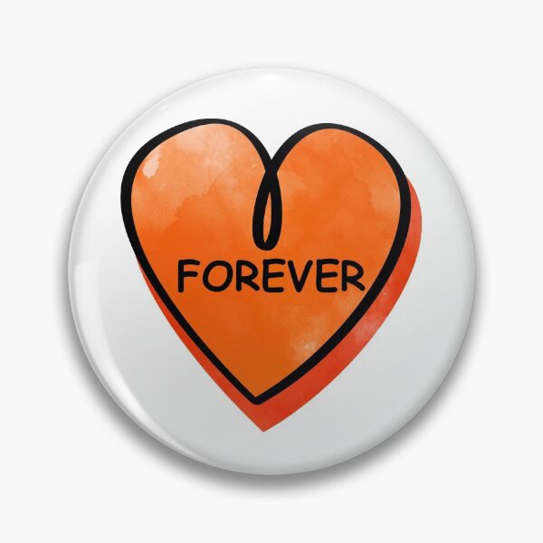 Item preview, Valentines Day Candy Heart Forever Orange Color designed and sold by MisPuHoney.