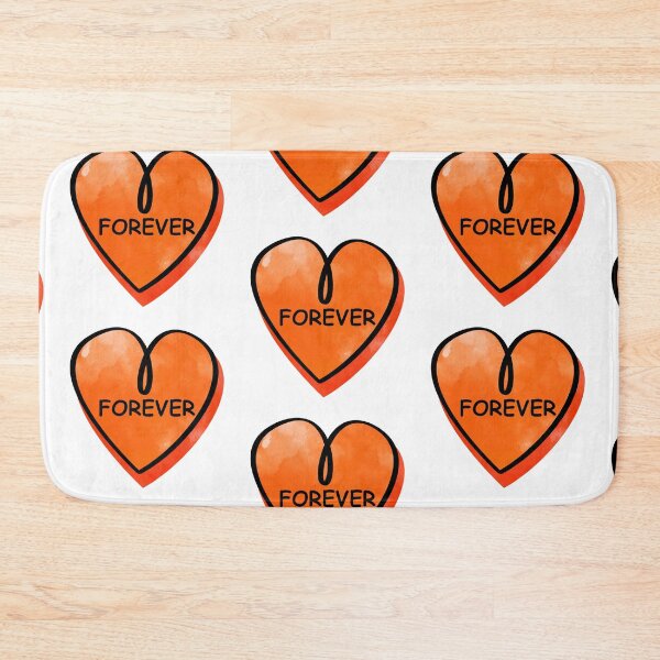 Item preview, Valentines Day Candy Heart Forever Orange Color designed and sold by MisPuHoney.