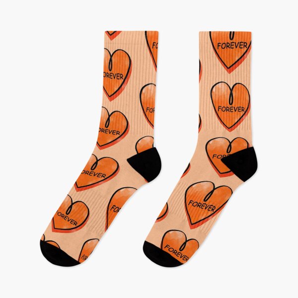 Item preview, Valentines Day Candy Heart Forever Orange Color designed and sold by MisPuHoney.