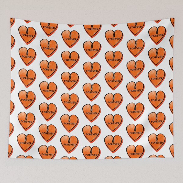 Item preview, Valentines Day Candy Heart Forever Orange Color designed and sold by MisPuHoney.