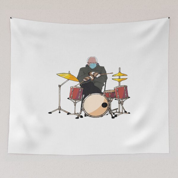 Item preview, Funny Bernie Sanders Drum Mittens designed and sold by OdonnellConrad.