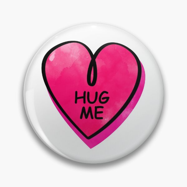 Item preview, Valentines Day Candy Heart Hug Me Pink Color designed and sold by MisPuHoney.