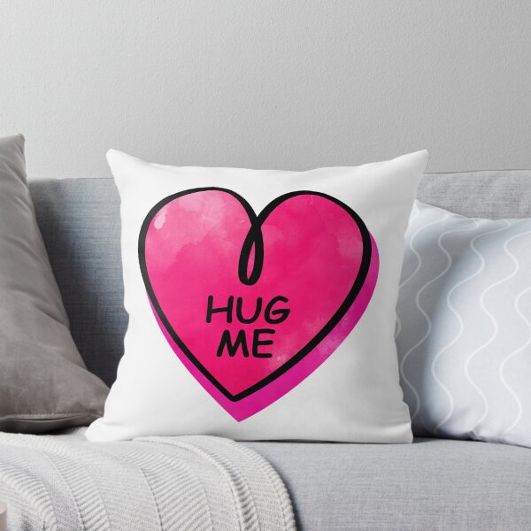 Item preview, Valentines Day Candy Heart Hug Me Pink Color designed and sold by MisPuHoney.