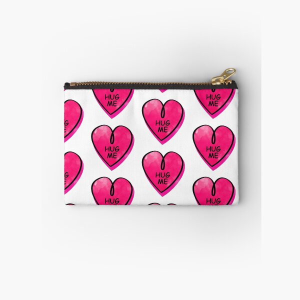 Item preview, Valentines Day Candy Heart Hug Me Pink Color designed and sold by MisPuHoney.
